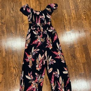 Flowly Floral Jumpsuit - Off the Shoulder